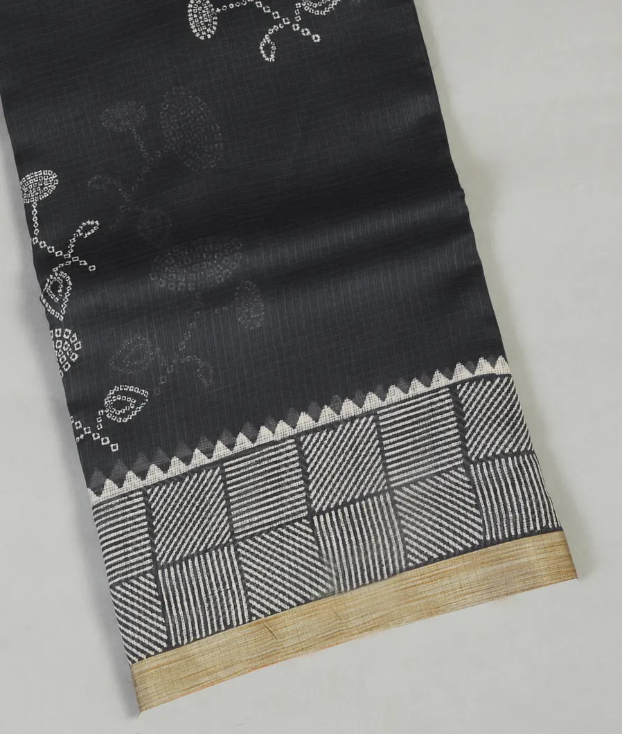 Grey Kota Cotton Saree  T468067-image
