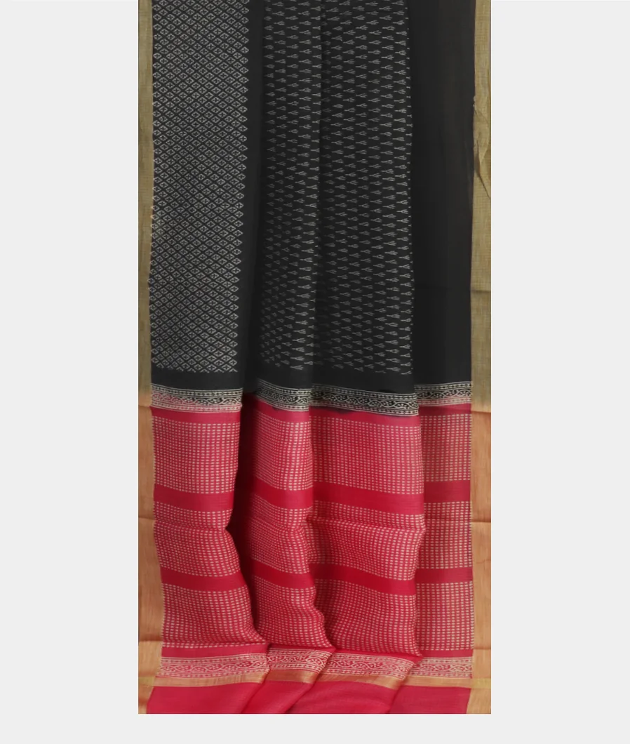 Black Kota Cotton Saree T4680452