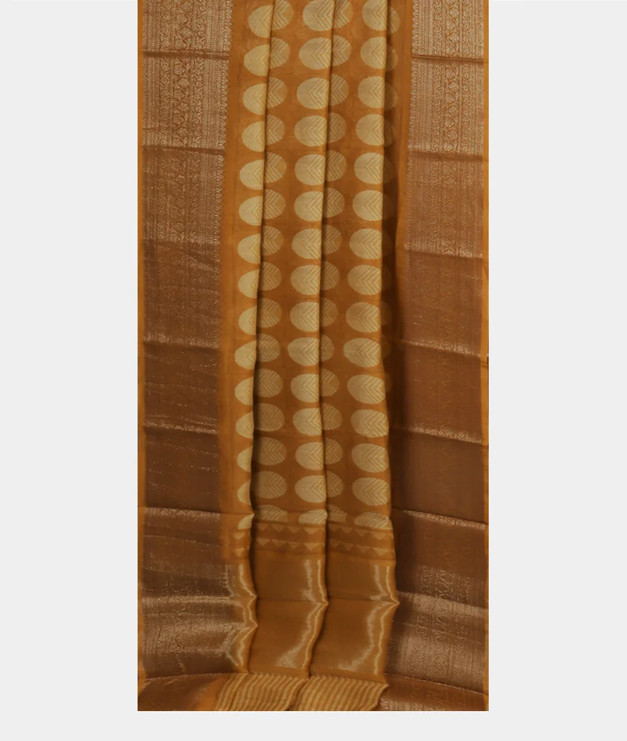 Yellow Soft Printed Cotton Saree T4682352