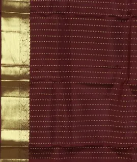Brown Handwoven Kanjivaram Silk Saree T4657813