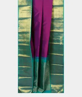 Purple Handwoven Kanjivaram Silk Saree T4658442