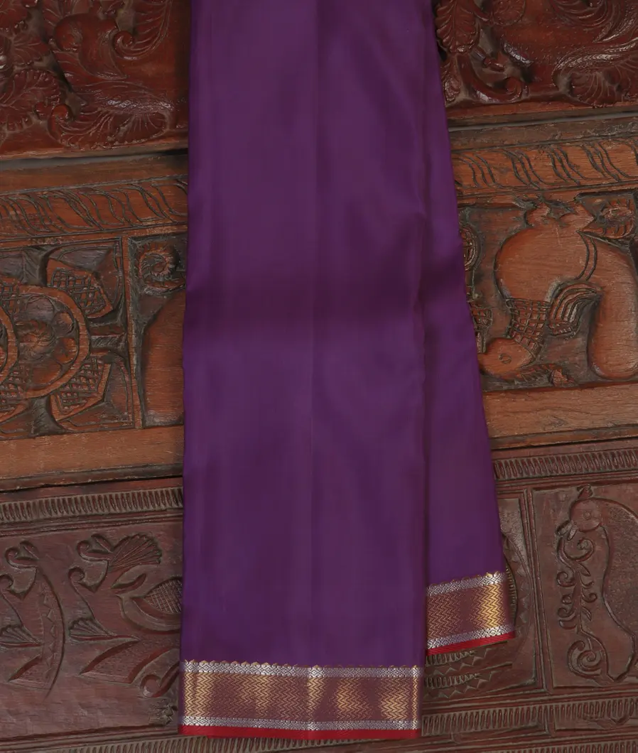 Purple Handwoven Kanjivaram Silk Saree T449580-image