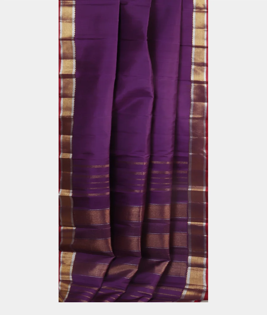Purple Handwoven Kanjivaram Silk Saree T4495802