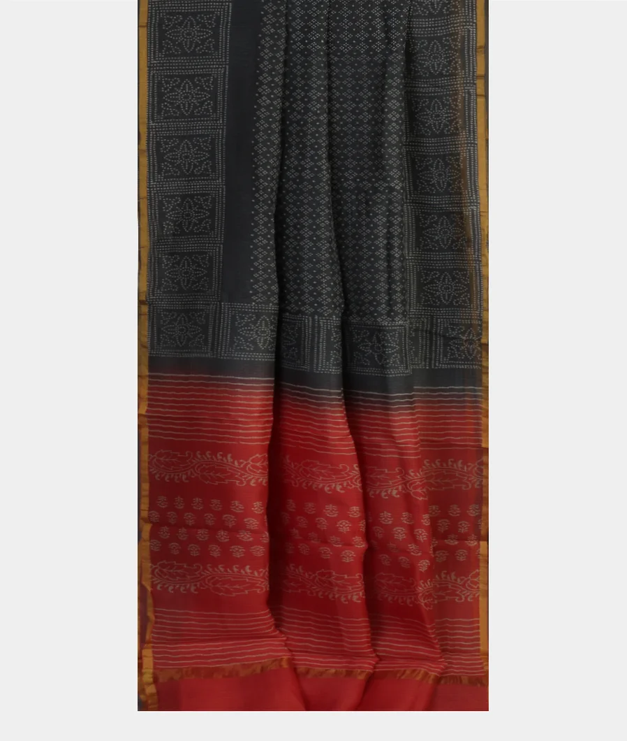 Grey Kota Cotton Saree T4655032