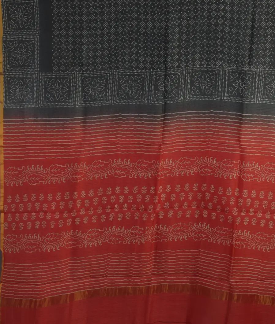 Grey Kota Cotton Saree T4655034