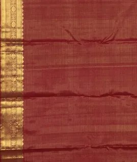 Red Handwoven Kanjivaram Silk Saree T4656933