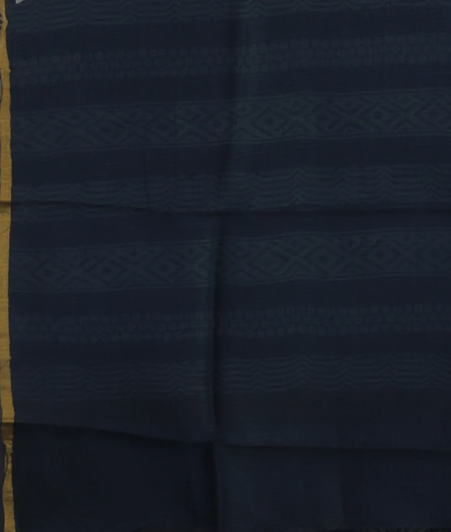 Blue Kota Cotton Saree T4655193