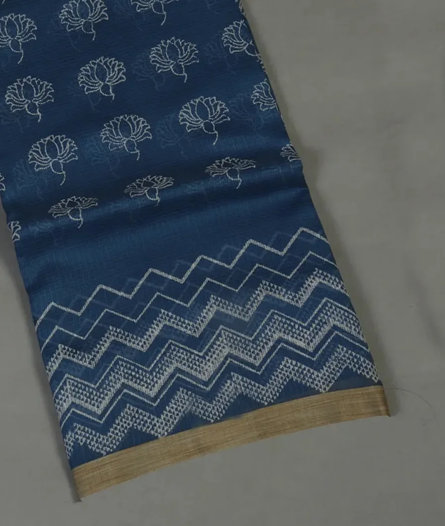 Blue Kota Cotton Saree T468044-image