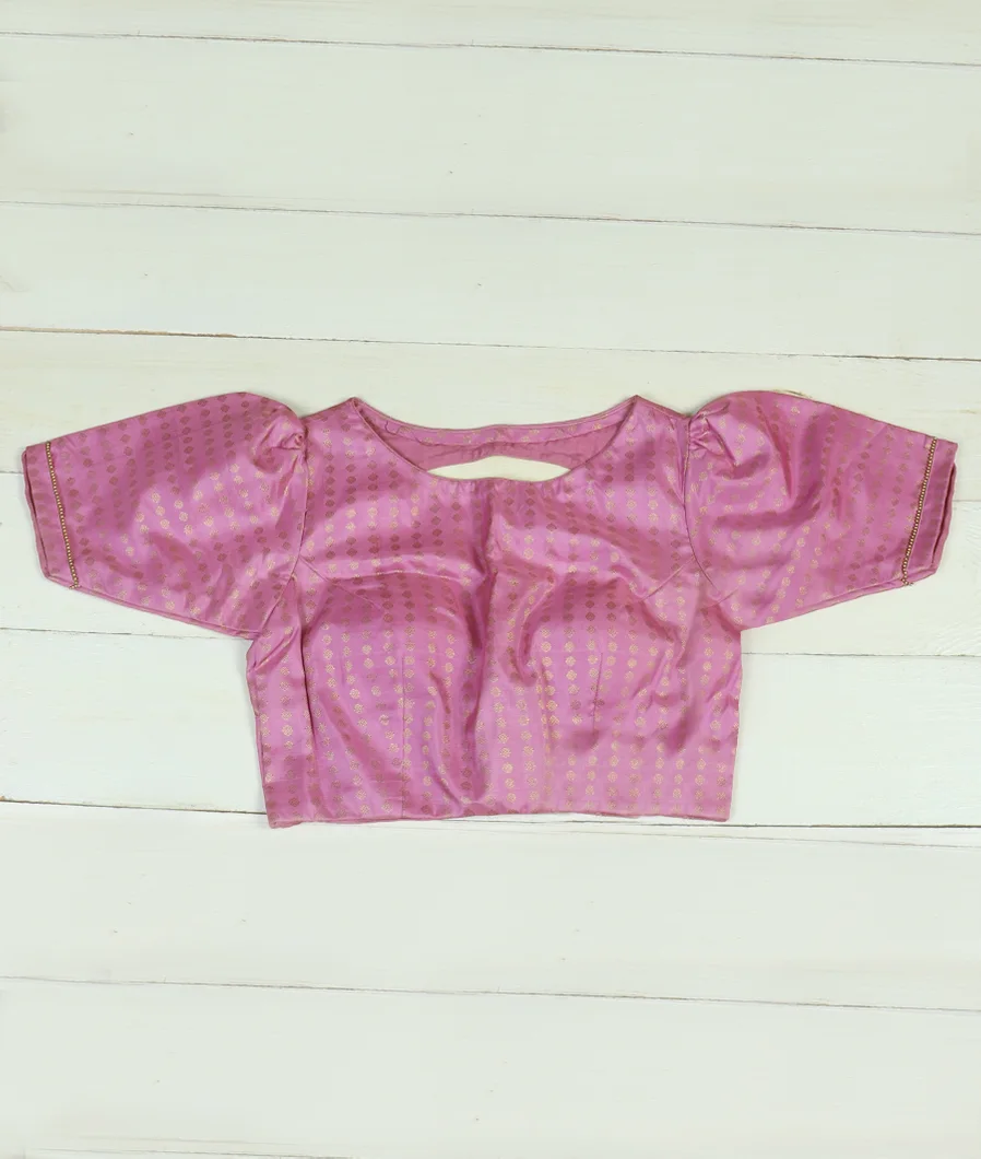 Lavender Handwoven Kanjivaram Silk Blouse LH11681-image