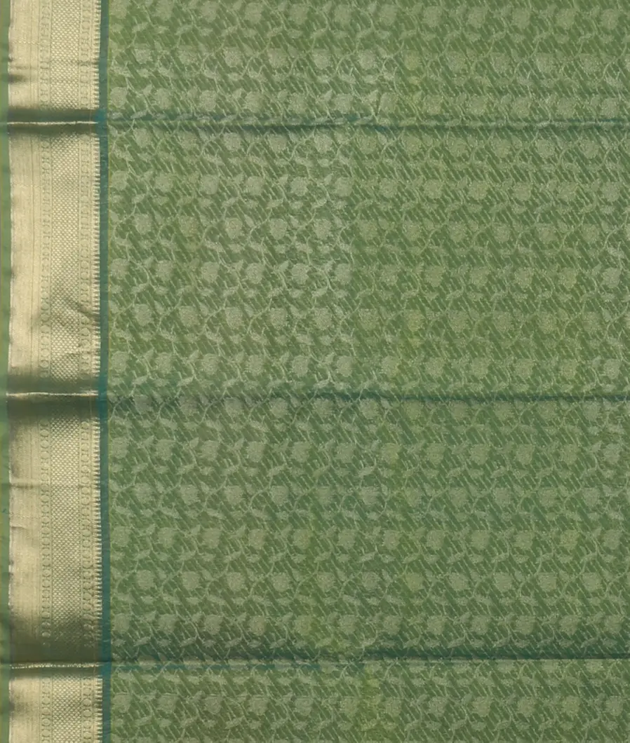 Green Silk Cotton Saree T4697823