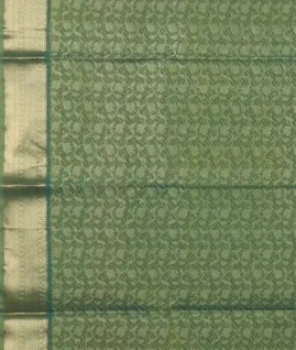 Green Silk Cotton Saree T4697823