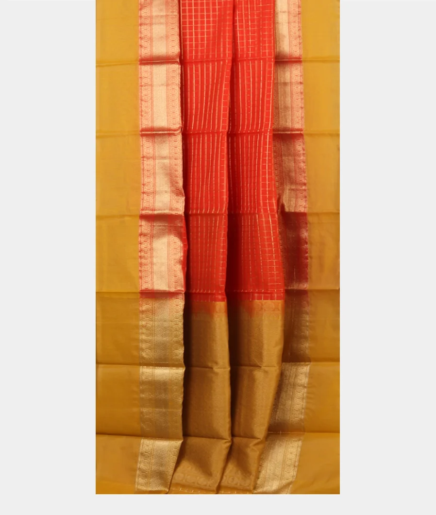 Red Silk Cotton Saree T4697272