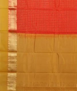 Red Silk Cotton Saree T4697274
