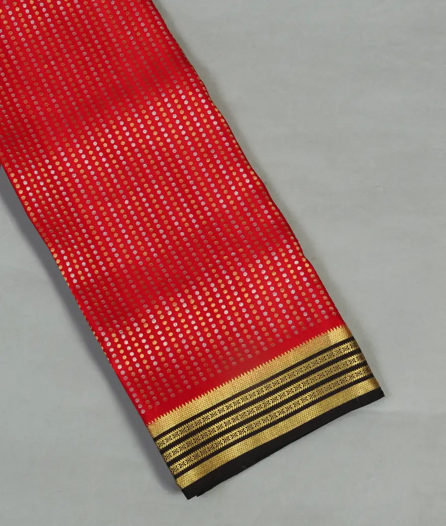 Red Mysore Crepe Silk Saree T469404-image