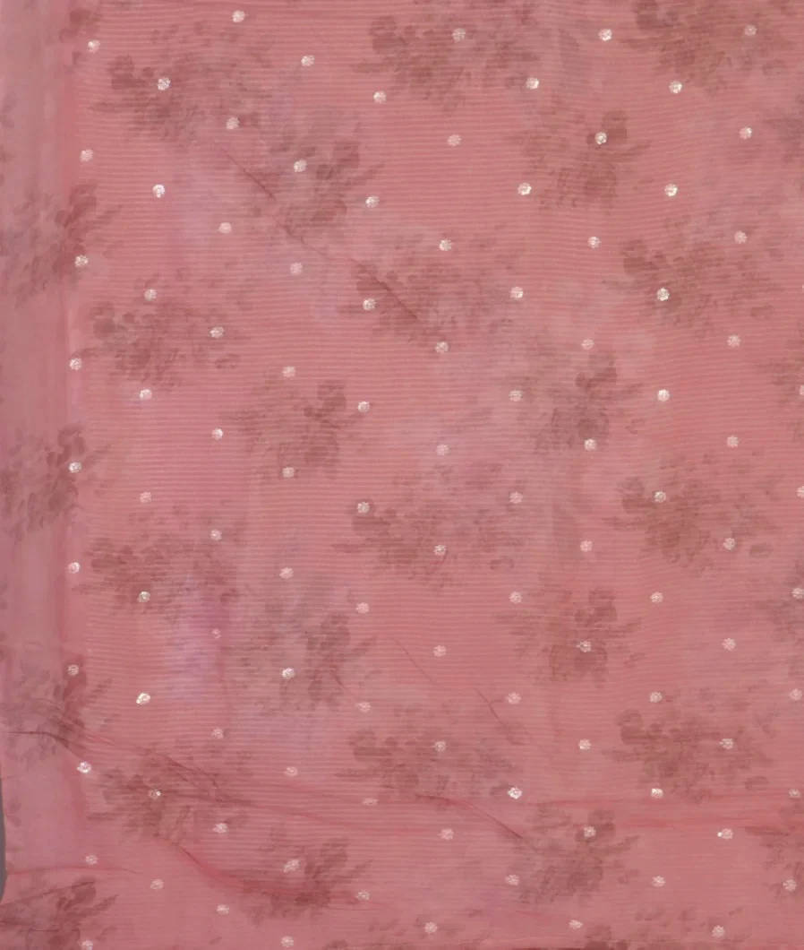 Pink Georgette Silk Embroidery Saree T4517163