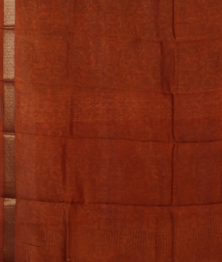 Green Soft Printed Cotton Saree T4693393