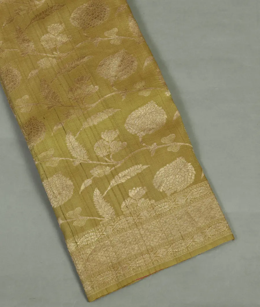 Green Banaras Tussar Georgette Saree T356254-image