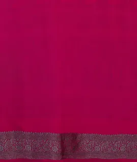 Rani Pink Banaras Georgette Silk Saree T4429803