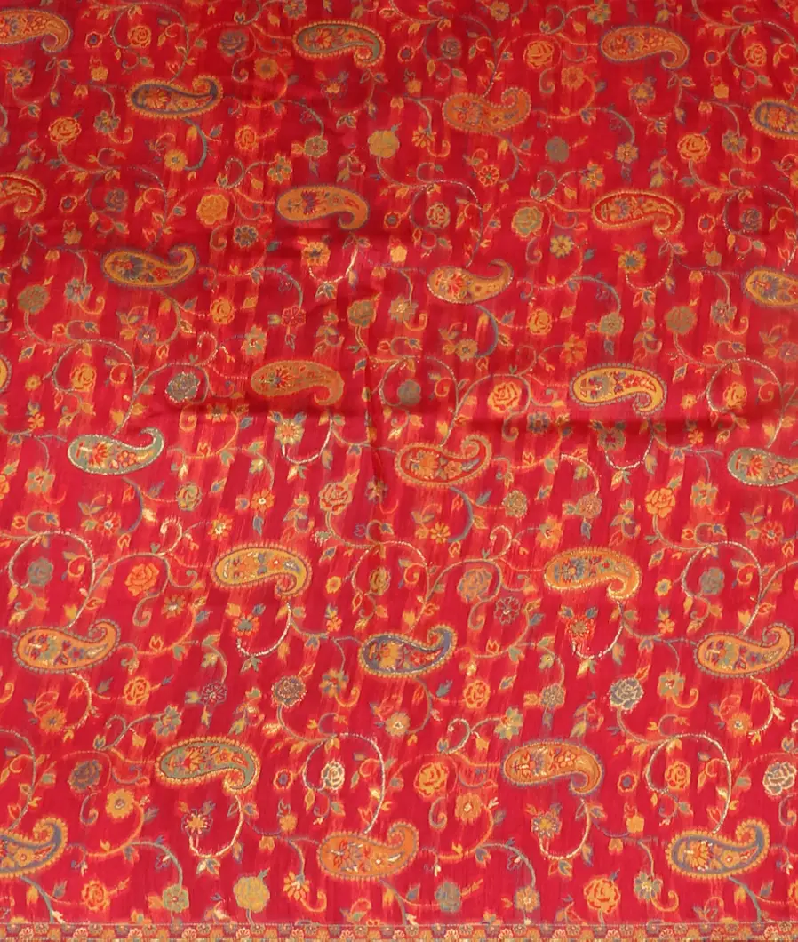 Green Mysore Crepe Silk Saree T3440495