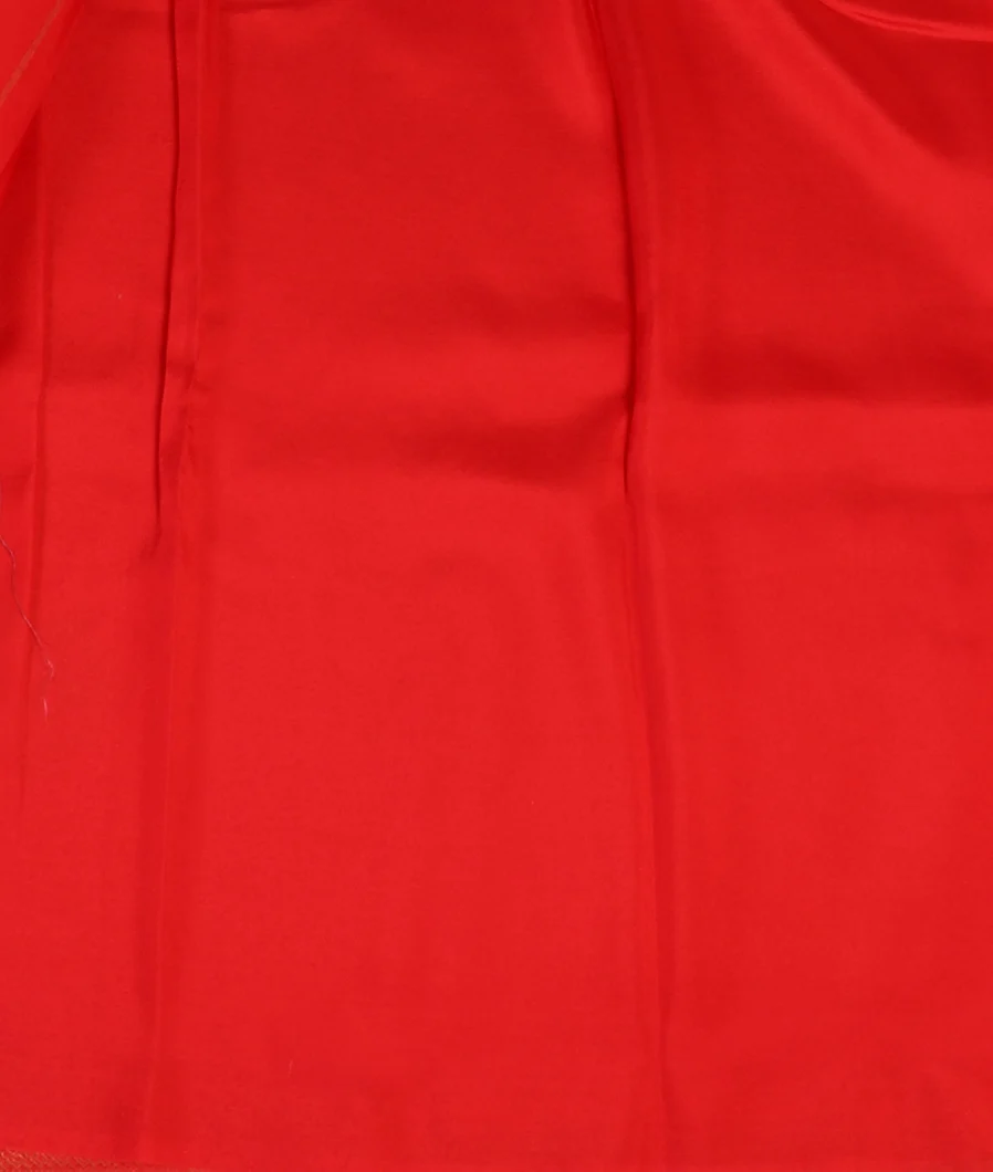 Red Mysore Crepe Silk Saree T4678083