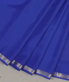 Blue Mysore Crepe Silk Saree T4668334