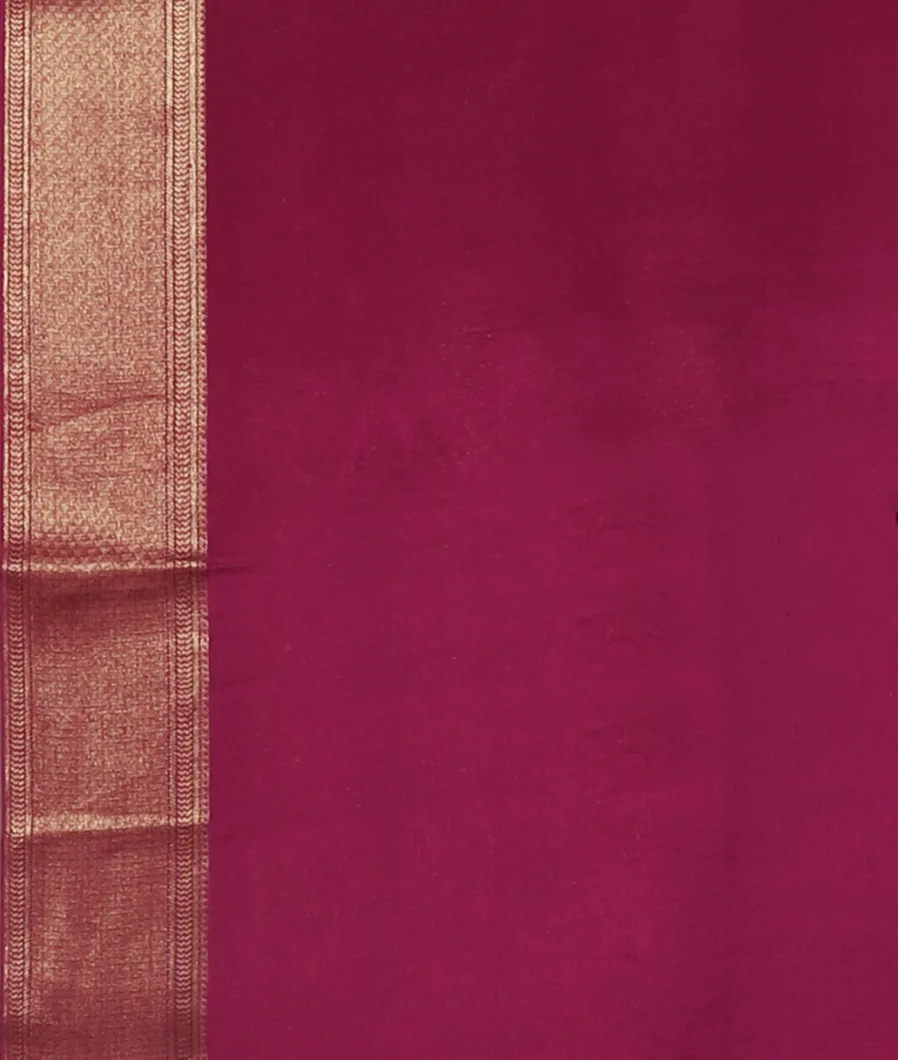 Purple Mysore Crepe Silk Saree T4679293