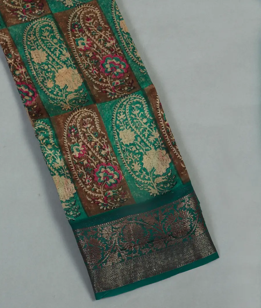 Multicolour Soft Printed Cotton Saree T469342-image
