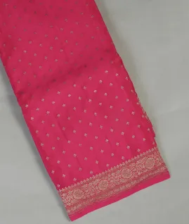 Magenta Banaras Crepe Silk Saree T4596011