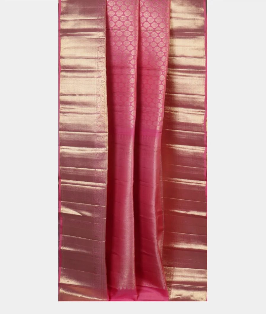 Pink Handwoven Kanjivaram Silk Saree T4592462