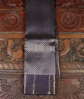 Midnight Blue  Handwoven Kanjivaram Silk Saree T4591571
