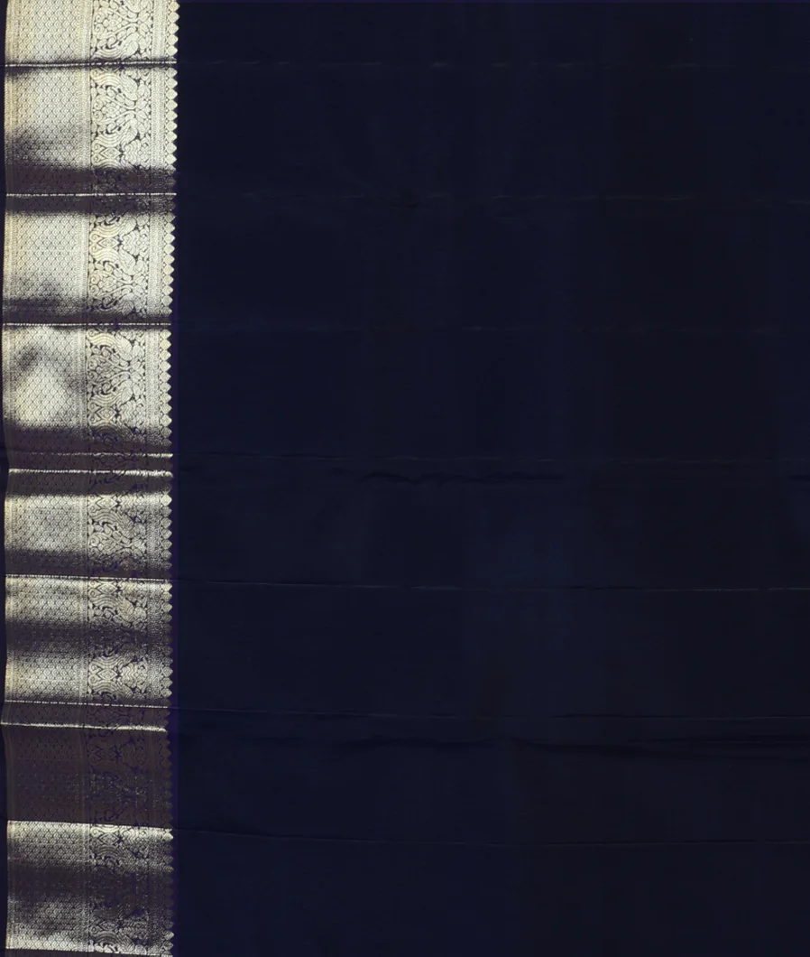 Midnight Blue  Handwoven Kanjivaram Silk Saree T4591573