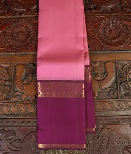 Pink Handwoven Kanjivaram Silk Saree T4662131