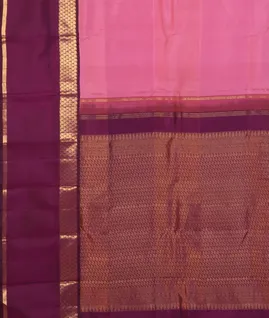 Pink Handwoven Kanjivaram Silk Saree T4662134