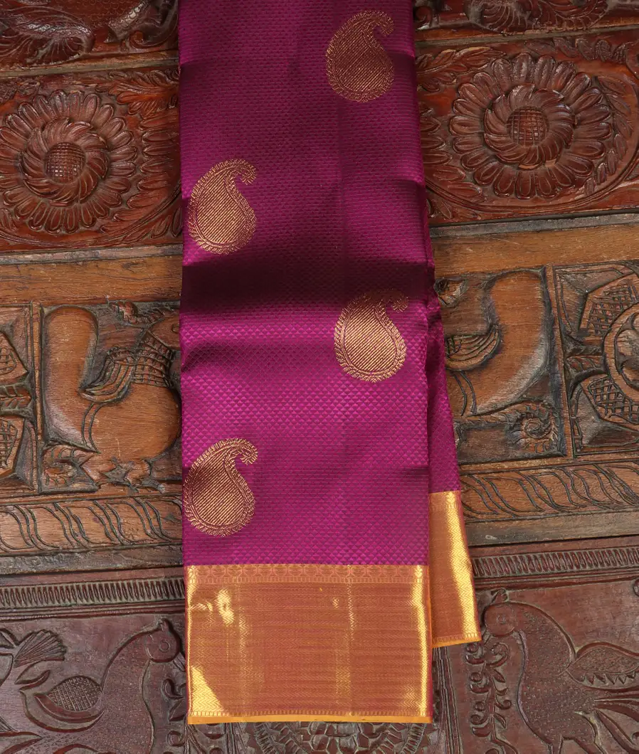 Purple Handwoven Kanjivaram Silk Saree T466180-image
