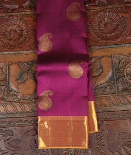 Purple Handwoven Kanjivaram Silk Saree T4661801