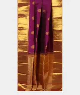 Purple Handwoven Kanjivaram Silk Saree T4661802