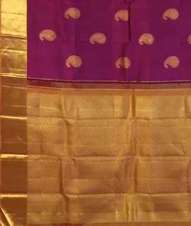 Purple Handwoven Kanjivaram Silk Saree T4661804