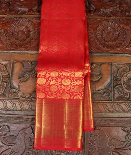 Red Handwoven Kanjivaram Silk Saree T4410131