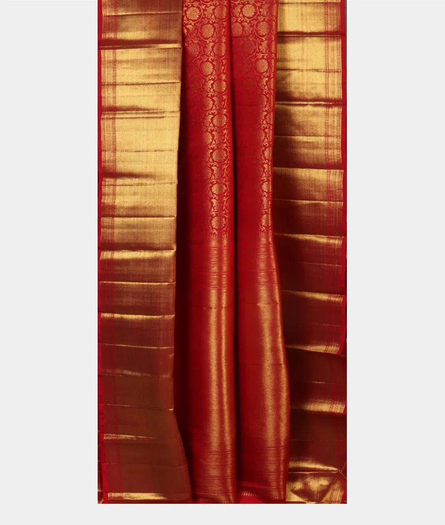 Red Handwoven Kanjivaram Silk Saree T4410132