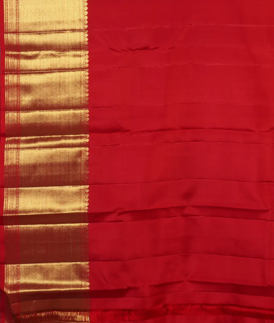 Red Handwoven Kanjivaram Silk Saree T4410133