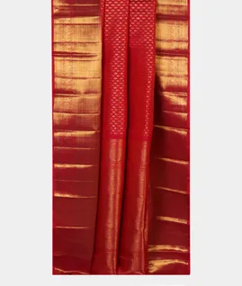 Red Handwoven Kanjivaram Silk Saree T4408582