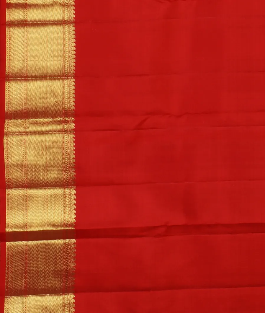 Peacock Green Handwoven Kanjivaram Silk Saree   T4308223