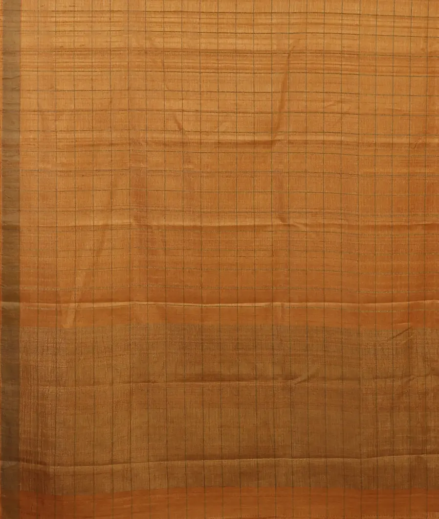 Yellow Woven Tussar Saree T4691424