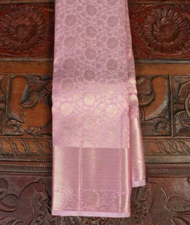 Lavender Handwoven Kanjivaram Silk Saree T4592051