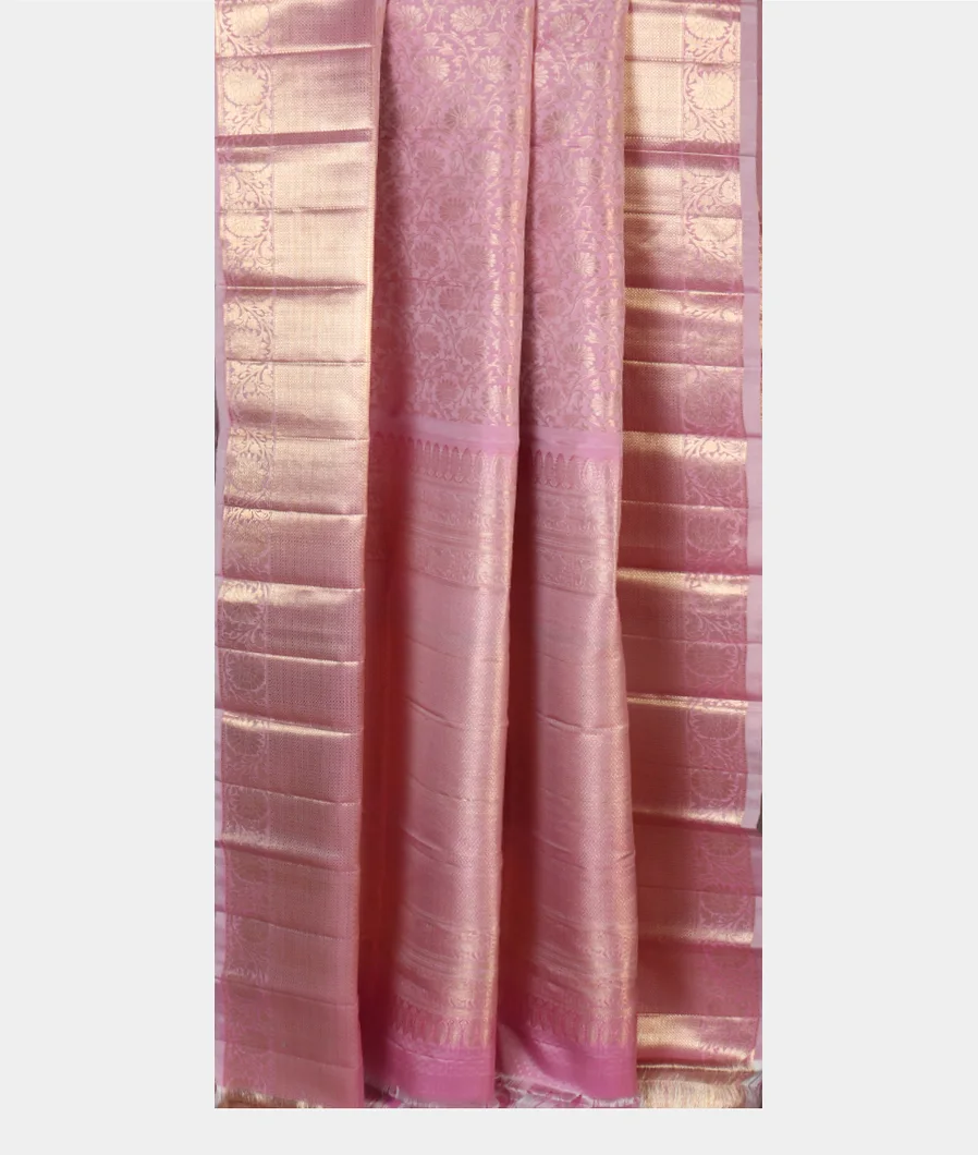 Lavender Handwoven Kanjivaram Silk Saree T4592052