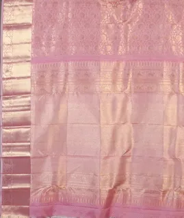 Lavender Handwoven Kanjivaram Silk Saree T4592054