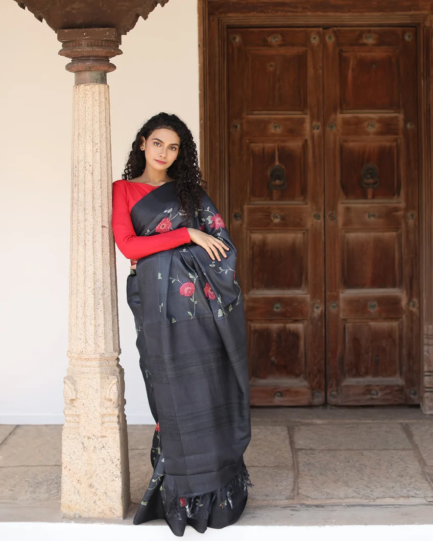 elephant-grey-tussar-printed-saree-t468683-t468683-d