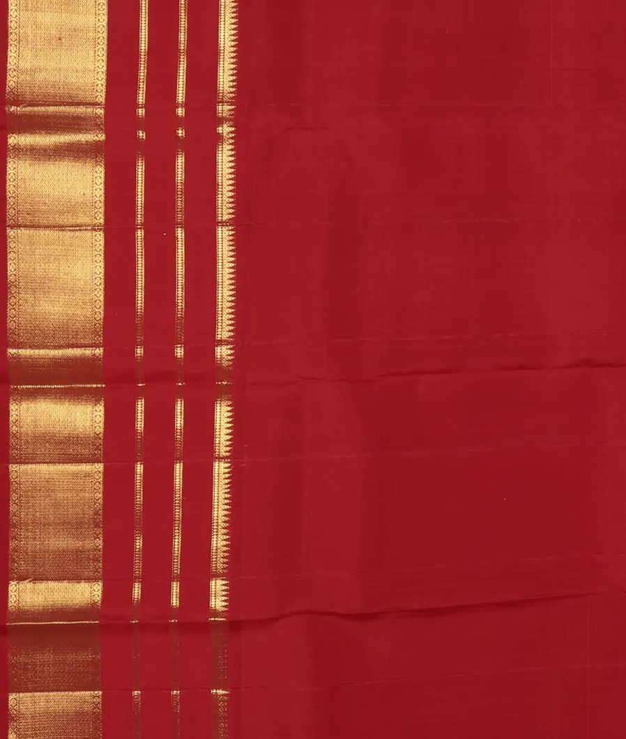 Yellow Handwoven Kanjivaram Silk Saree T3979223