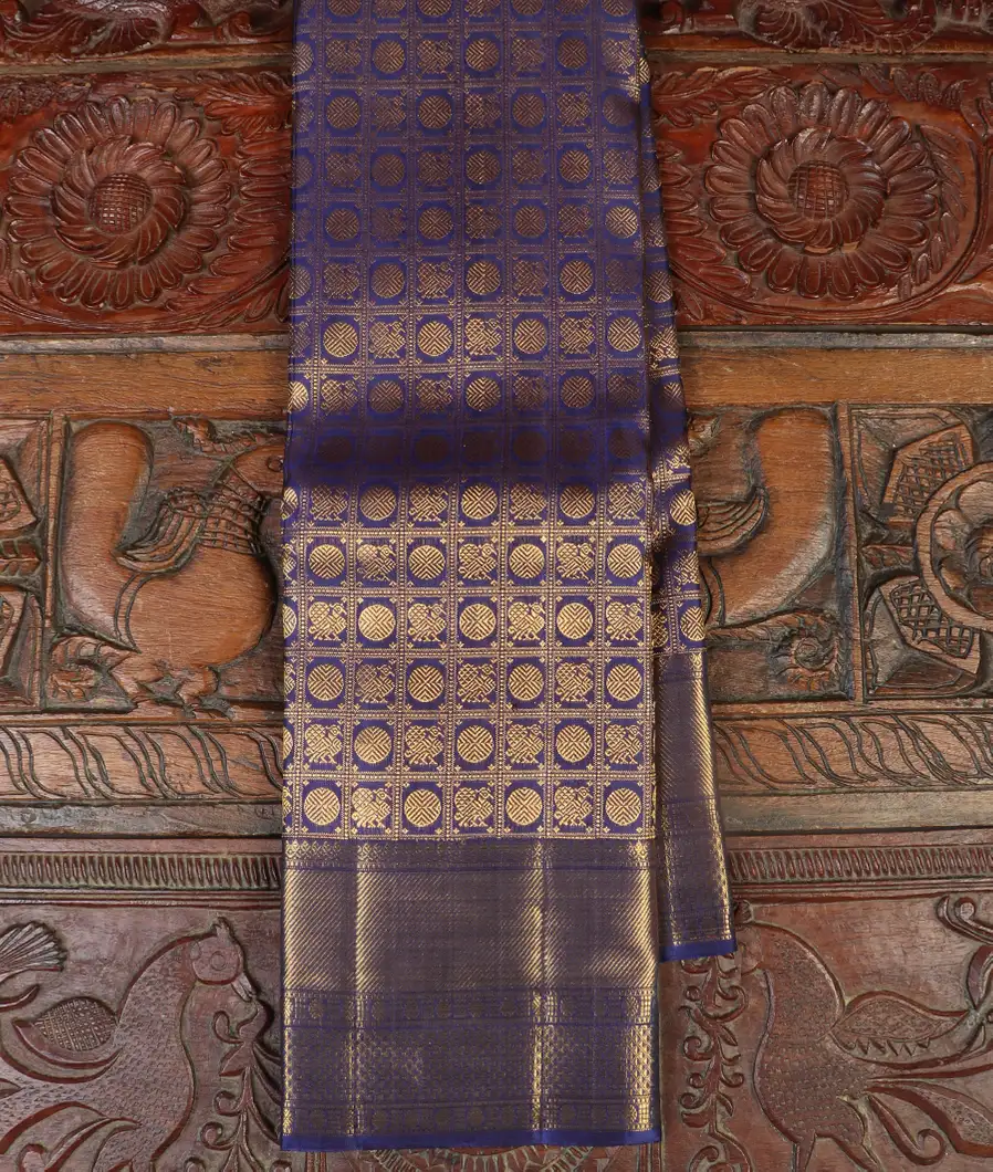 Blue Handwoven Kanjivaram Silk Saree T430771-image