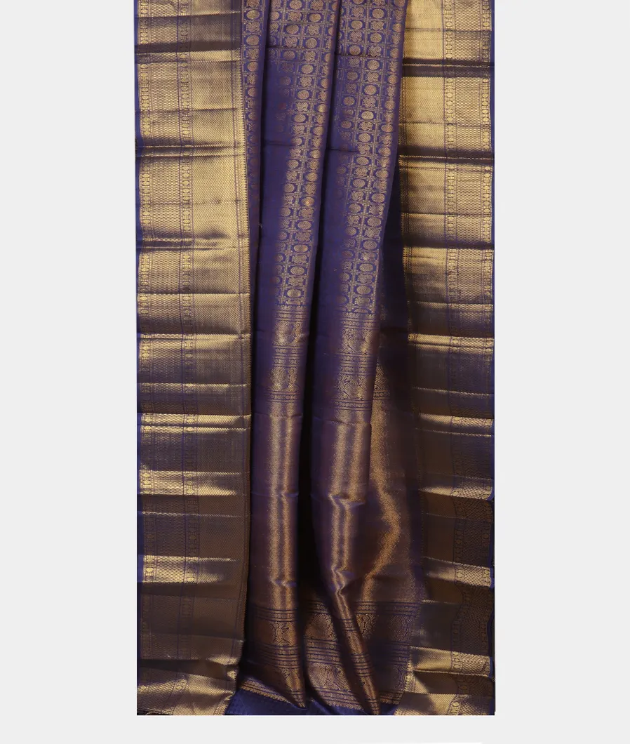 Blue Handwoven Kanjivaram Silk Saree T4307712